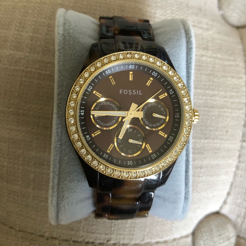Womens Turtle Fossil Watch